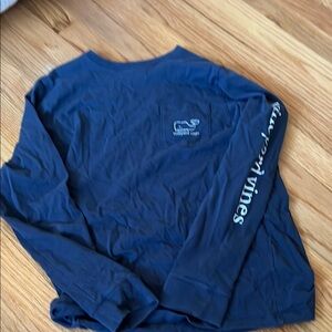 Vineyard Vines Navy Long Sleeve Tee
